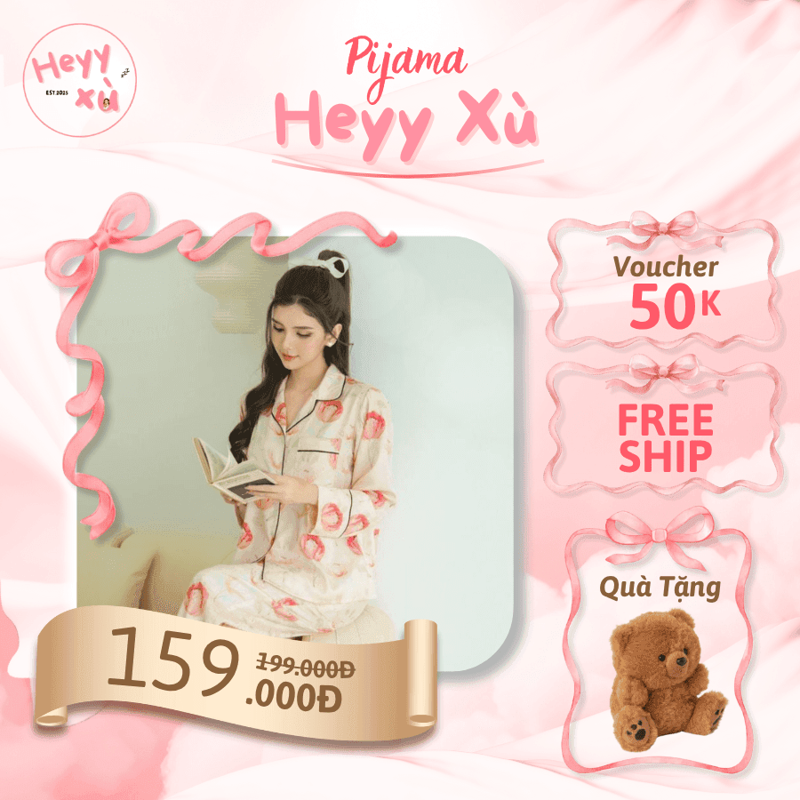 Pyjama Hoạ Tiết Sang Trọng Chất Liệu Lụa Gấm