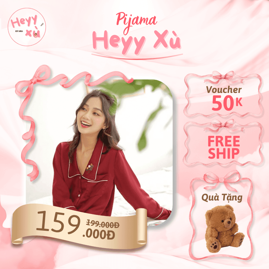 Pijama Trơn Sang Trọng Chất Liệu Lụa Satin