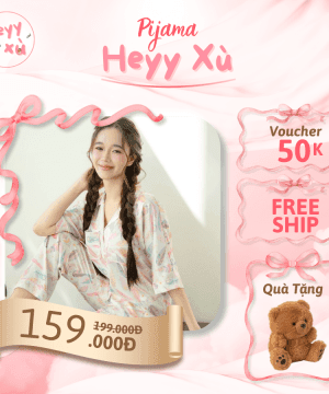 Pyjama Họa Tiết Form Cánh Dơi Chất Liệu Lụa Satin