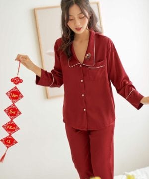 Alternative view of Pijama Trơn Sang Trọng Chất Liệu Lụa Satin